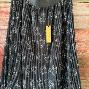 Marc Cain Black and White Floral Maxi Skirt